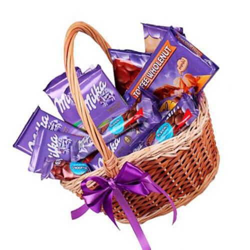 Корзина сладостей "Milka"